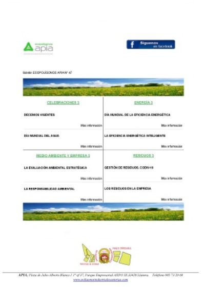 Boletín Ecopolígonos nº 47, marzo 2020