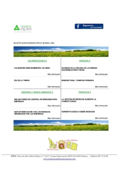  Boletín Ecopolígonos nº 48, abril 2020