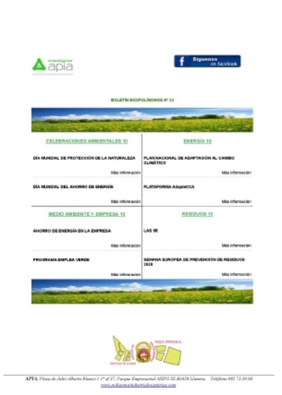 Boletín Ecopolígonos nº 53, octubre 2020
