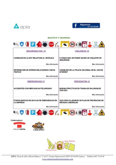 Boletín Seguridad nº 17, diciembre 2020