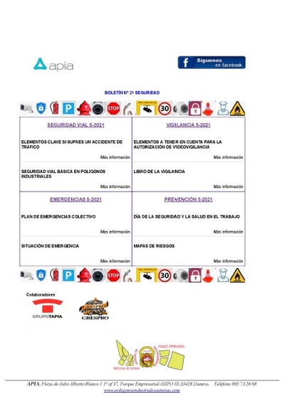 Boletín Seguridad nº 21, mayo 2021