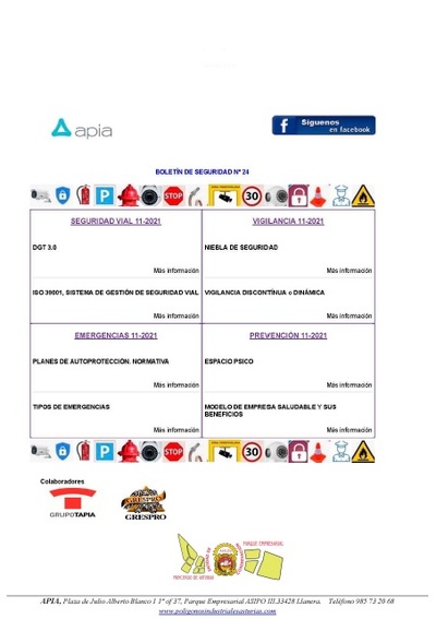 Boletín Seguridad nº 24, noviembre 2021